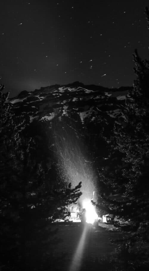 Mountain Campfire by Landon Blanchard