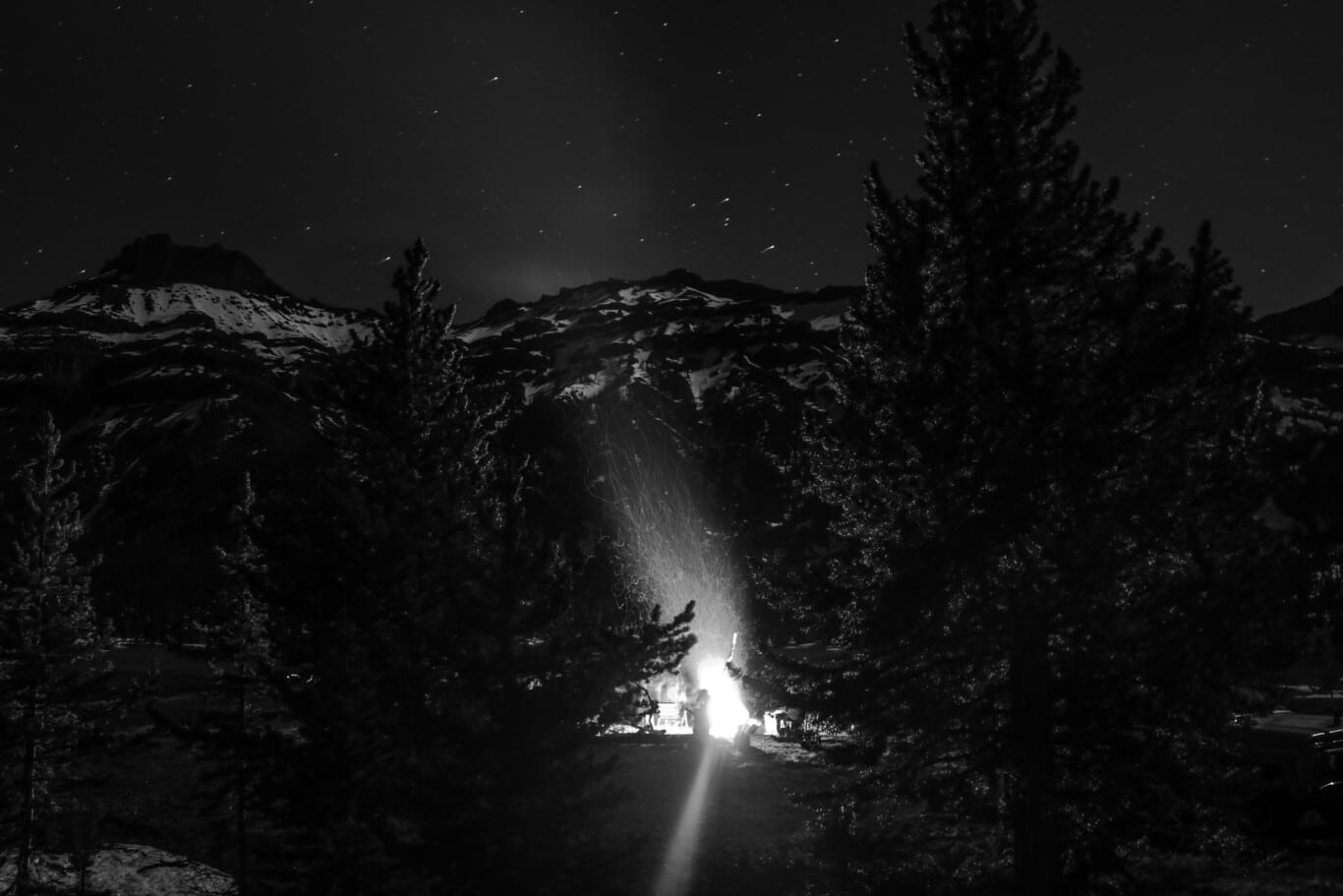 Mountain Campfire by Landon Blanchard