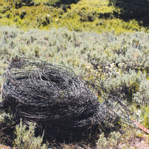 Wire Roll Wind River Fence Project