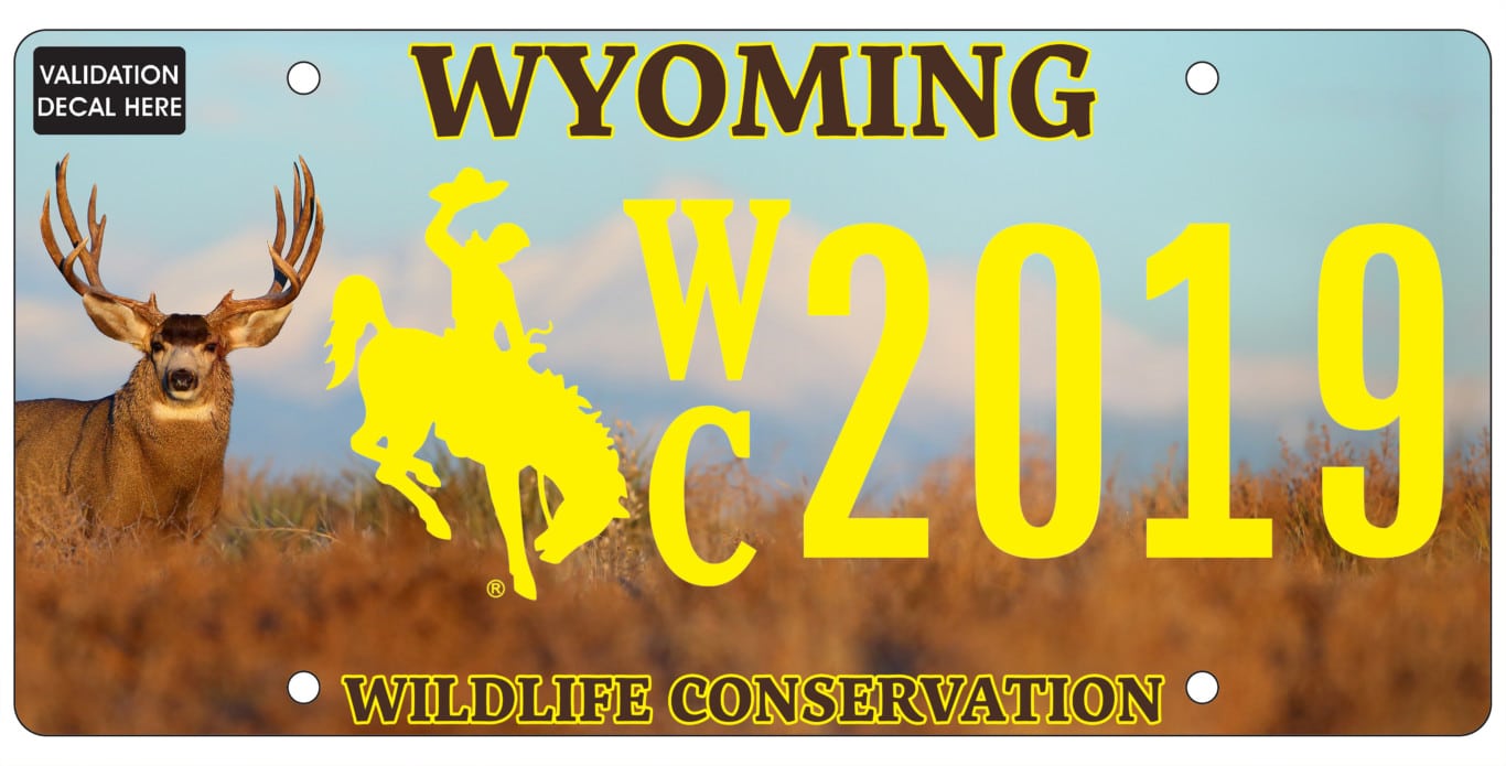 Wyoming Conservation License Plate is Here Wyoming Wildlife Federation