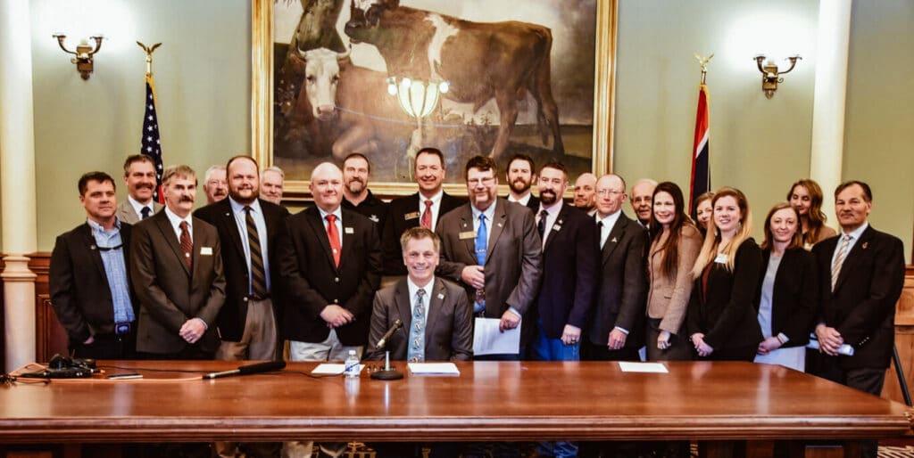 Wyoming Wildlife Federation Staff and Partners at Governor Bill Signing