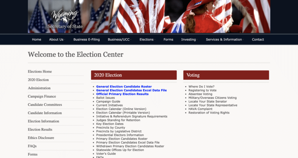 101920_Wyoming Secretary of State Election Center.